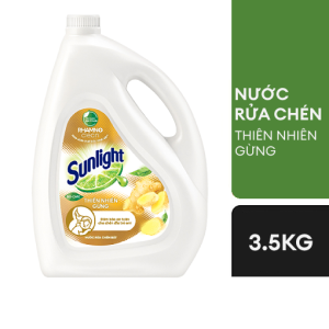 Nước rửa chén Sunlight Thiên nhiên Gừng 3.5kg