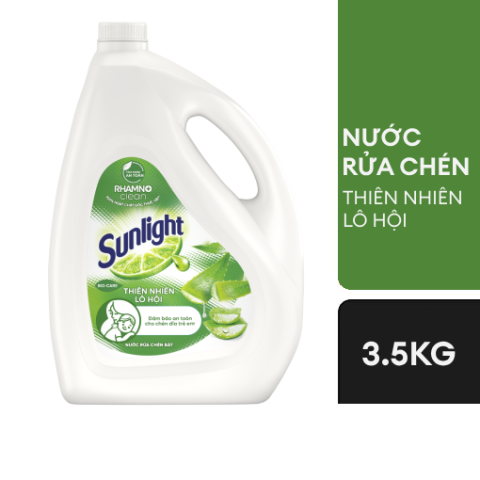 Nước rửa chén Sunlight Thiên nhiên Lô hội 3.5kg