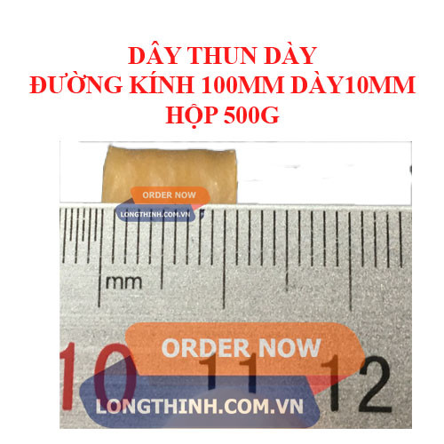 Dây thun dày đường kính 100mm, dày 10mm 0