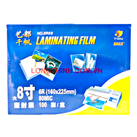 Nhựa ép plastic A5 80mic /100 tờ Yidu (Laminating Film)