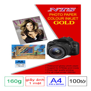 Giấy in ảnh 1 mặt NTS A4 160gsm