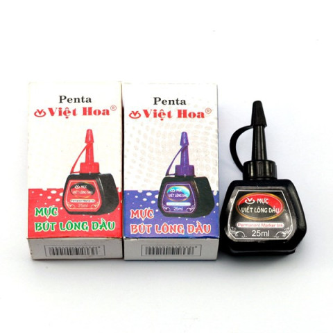 Lố 12 chai mực lông dầu Penta