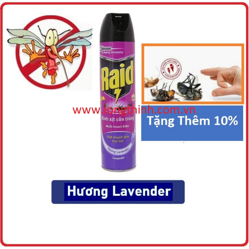 Xịt côn trùng Raid hương Lavender 660ml 0