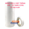 Cây 12 cuộn băng keo 2 mặt trắng Angel 2F4 23yard 0
