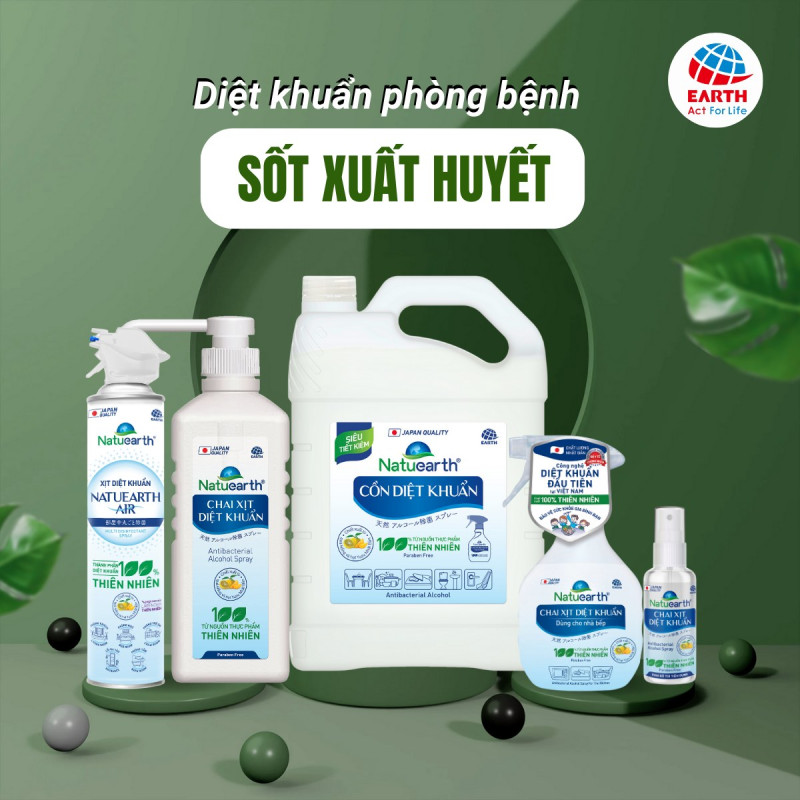 Xịt diệt khuẩn Natuearth air 500ml 0