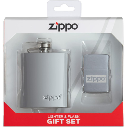 Hộp quà Zippo - Bật lửa + hộp rượu