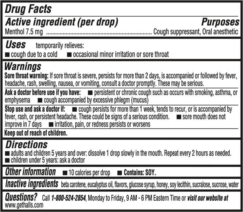 Kẹo Halls Relief Honey Lemon Cough Drops, bản giới hạn Latto - 250 viên 1