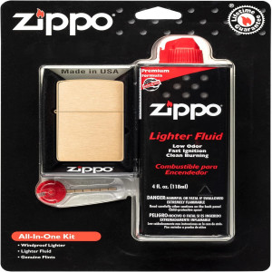 Hộp quà Zippo - Bật lửa + xăng + đá