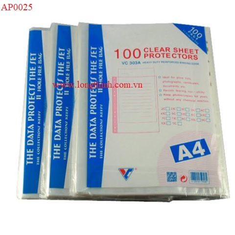 Bìa lỗ A4 dày 0