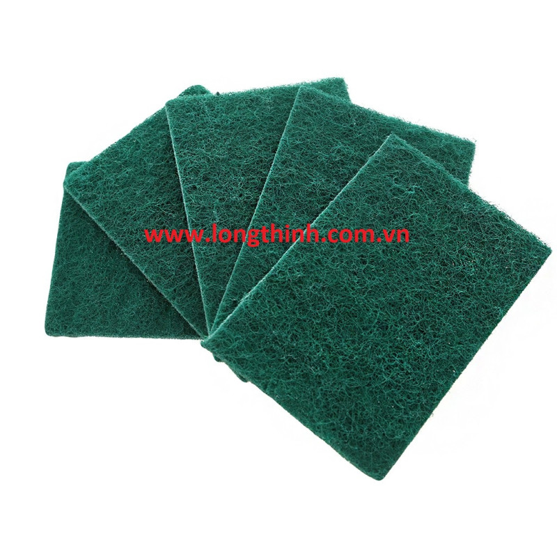 Lốc 5 miếng cước xanh rửa chén 12x14.5cm 0