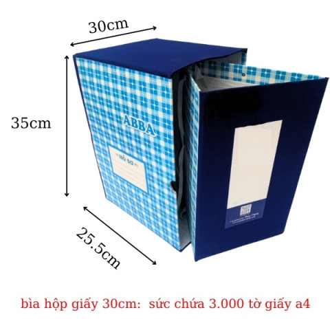 Bìa hộp giấy 3 dây 30F