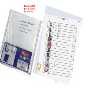 Bìa lá A4 815 dày 0.15mm