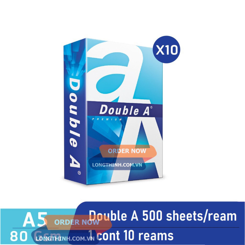 Giấy A5 Double A 80gsm 0