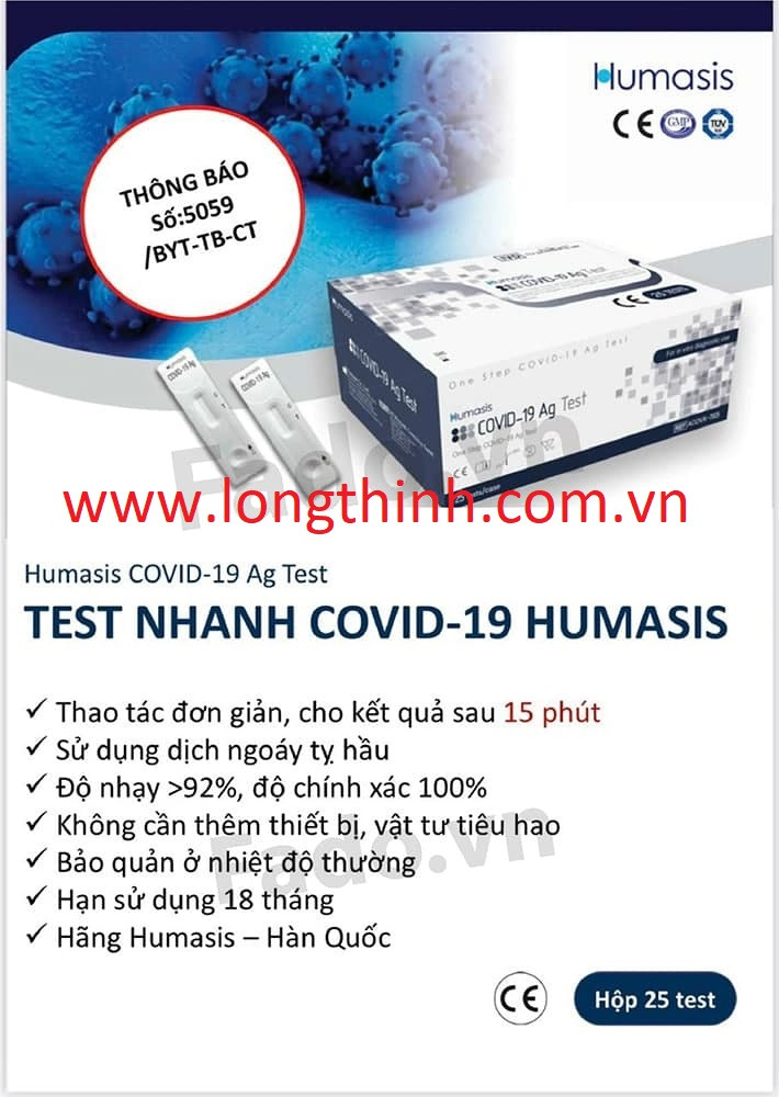 Bộ test nhanh covid-19 Humasis 1