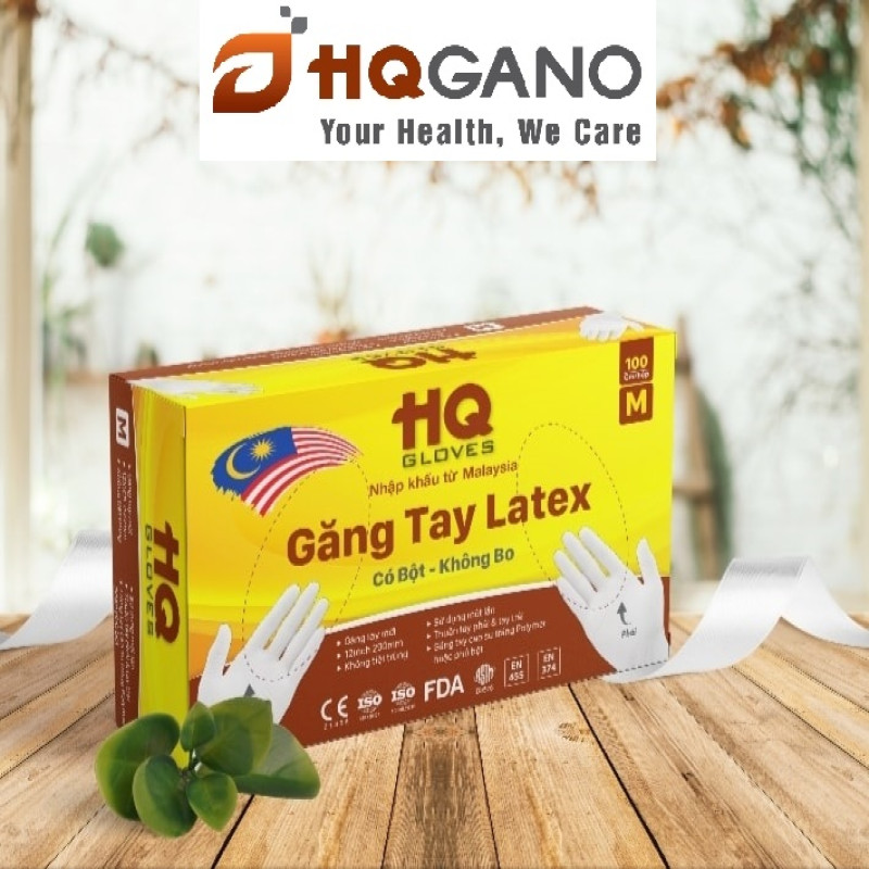Găng tay y tế HQGANO (có bột) 0