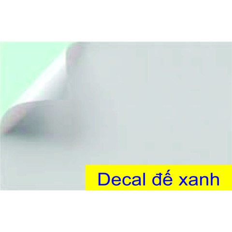 Decal giấy A4 đế xanh