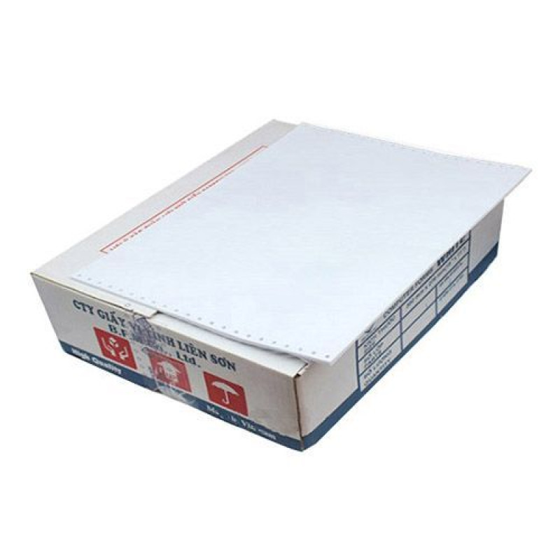 Giấy in liên tục 1 liên khổ 210mm - Liên Sơn 0