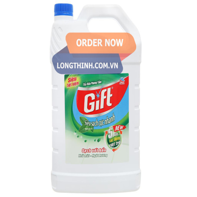 Nước tẩy nhà tắm Gift hương bạc hà 3.8kg 0