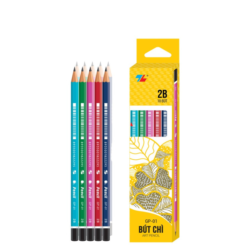 Hộp 10 cây bút chì gỗ Thiên Long GP-01 0