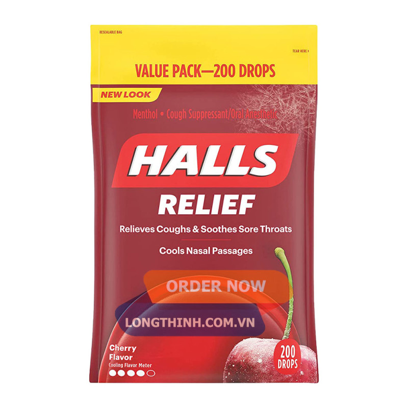 Kẹo ngậm Halls Relief Dâu 200 viên 0