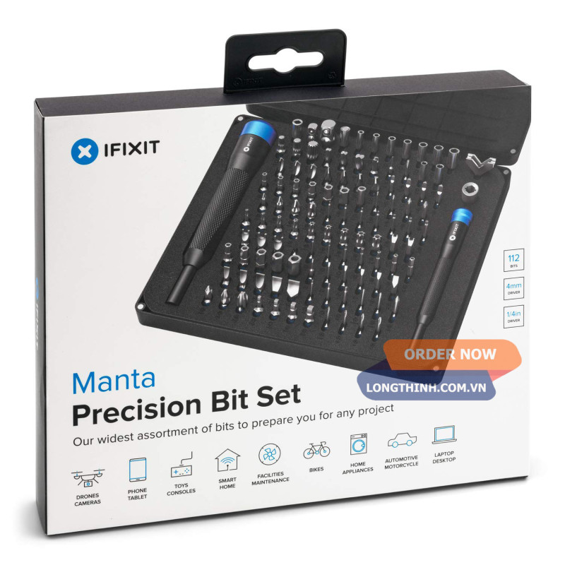 Bộ dụng cụ 112 món iFixit Manta 0