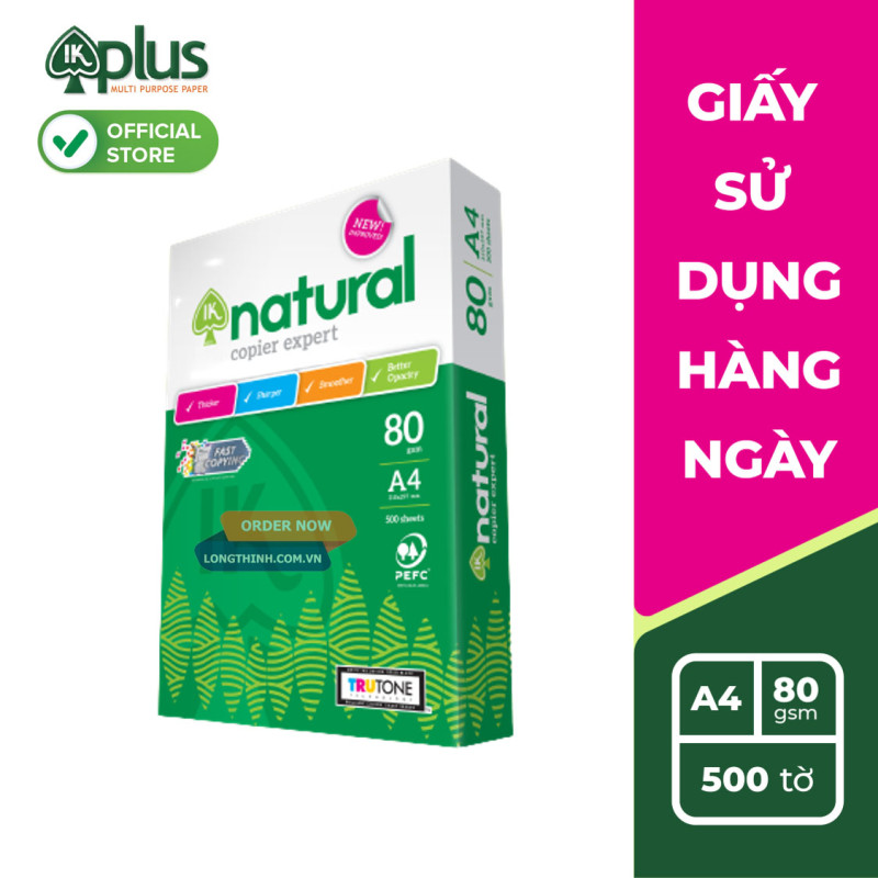 Giấy IK Natural A4 80gsm 0