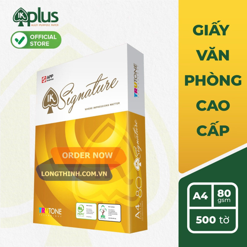 Giấy A4 IK Signature 80gsm 0