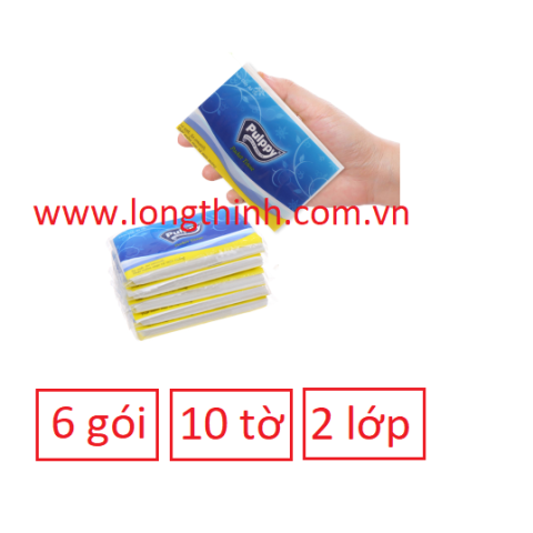 Lốc 6 gói khăn Giấy Bỏ Túi Pulppy