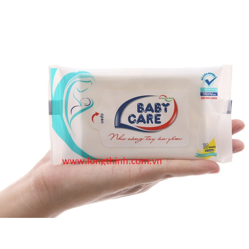 Khăn giấy ướt có cồn (không mùi) Babycare 0