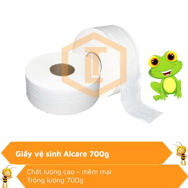 Giấy vệ sinh Alcare 700g (cuộn lớn) 0