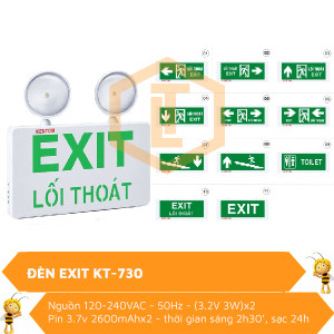 Đèn Exit chỉ dẫn thoát nạn KT-730