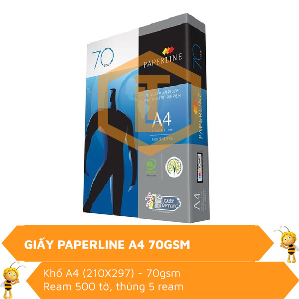 Giấy PAPERLINE A4 70gsm 0