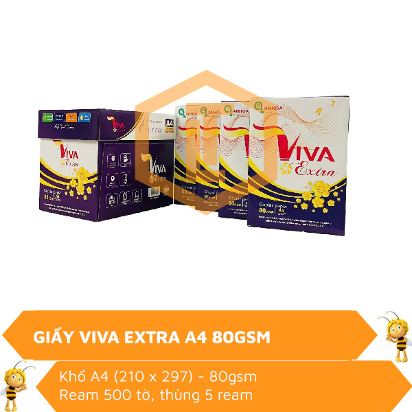 Giấy VIVA EXTRA A4 80gsm 0