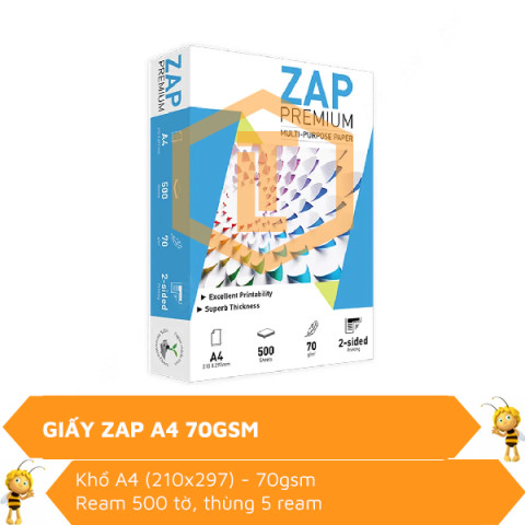 Giấy ZAP A4 70gsm
