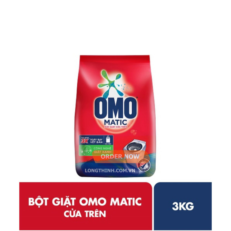 [HCM]Bột giặt OMO Matic cửa trên 3kg 0