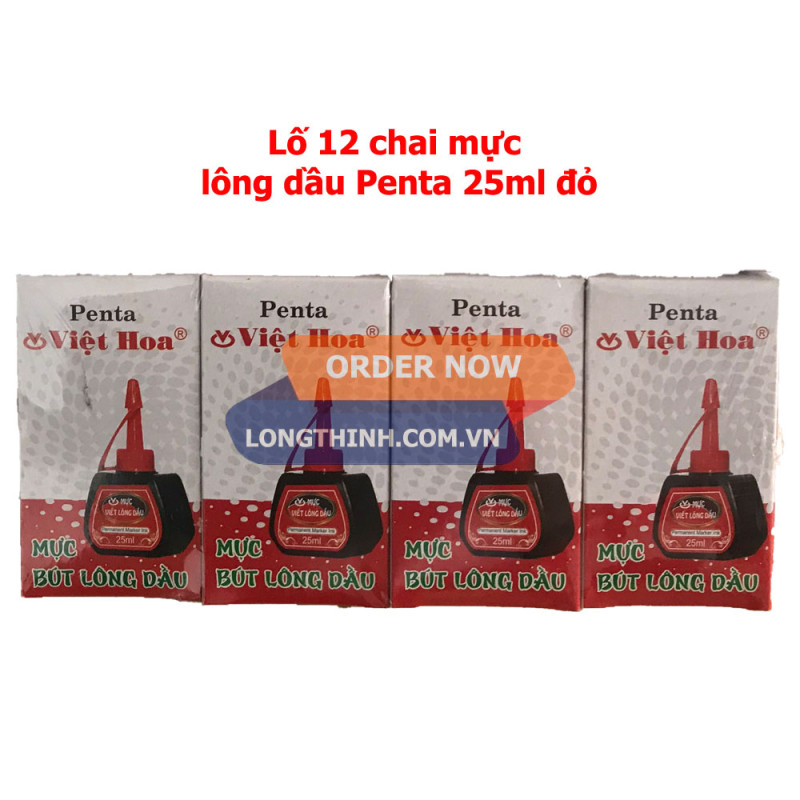 Lố 12 chai mực lông dầu Penta 0