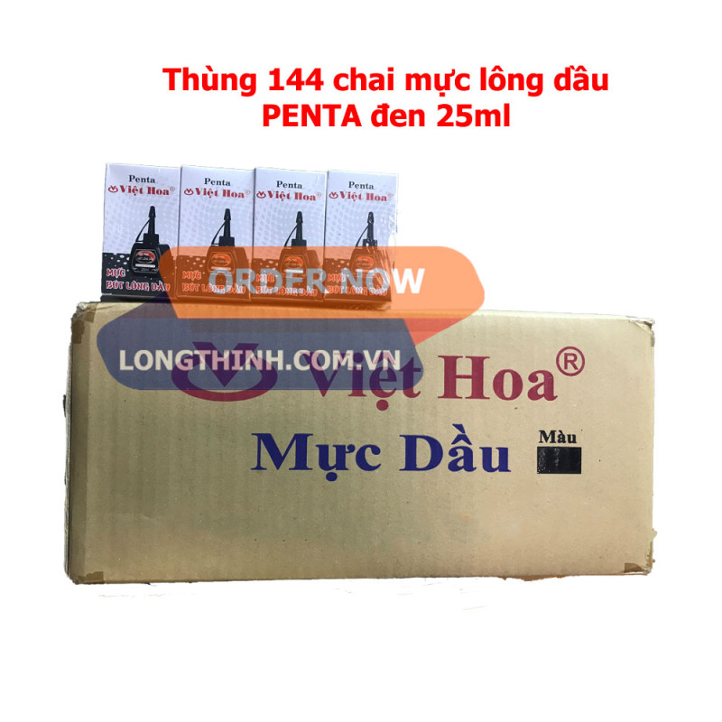 Thùng mực lông dầu Penta xanh dương 1
