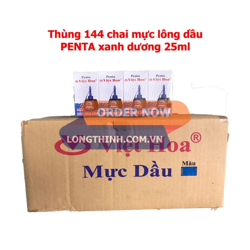 Thùng mực lông dầu Penta xanh dương 0