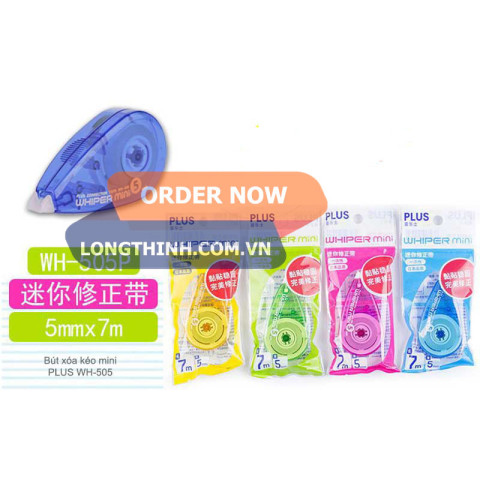 Bút xóa kéo mini Plus V/WH-505P - 5mm x 7m