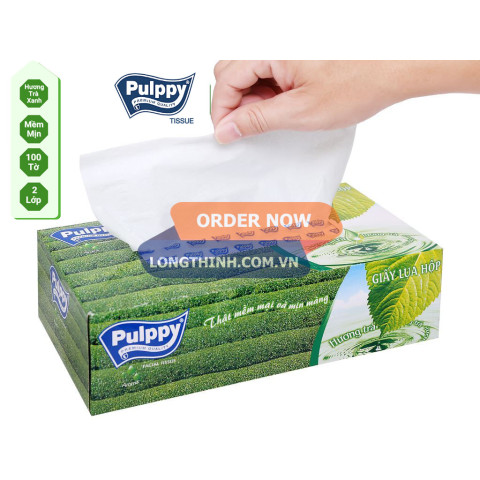 Giấy Lụa Hộp Pulppy (Hương Trà)