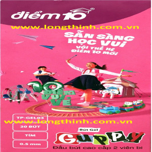 Hộp 20 bút gel Thiên Long TP-GEL03 Tím