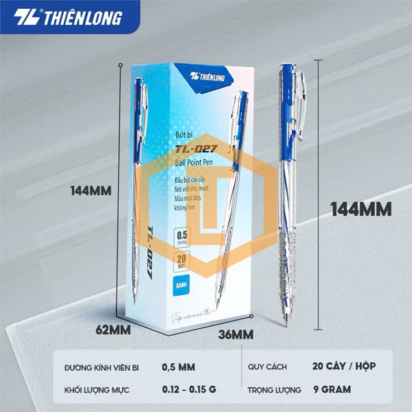 Hộp 20 bút bi TL-027 0