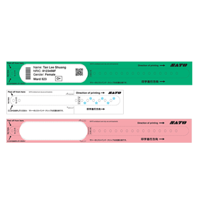 Vòng đeo tay in nhiệt gián tiếp 0