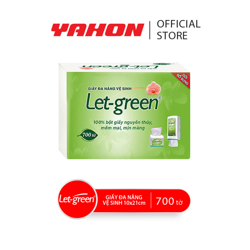 Khăn Giấy Đa Năng 10*21cm LET-GREEN 700 Tờ 0