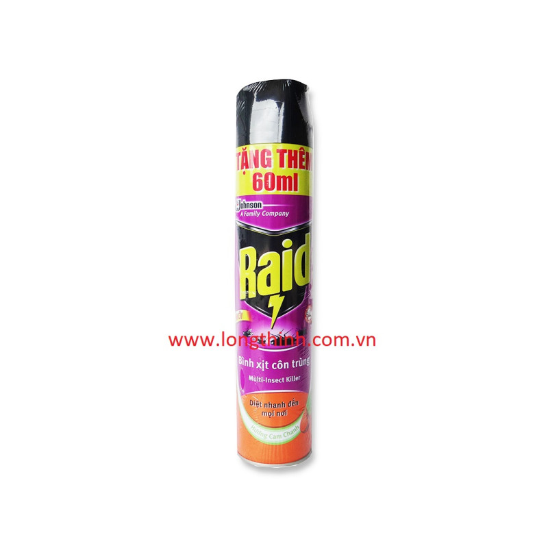 Xịt côn trùng Raid hương Cam Chanh 660ml 0