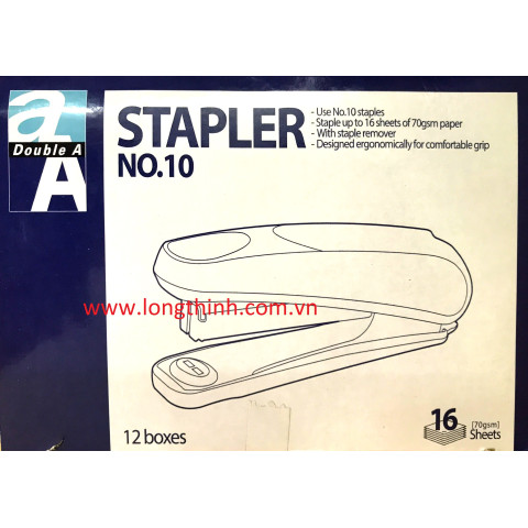 Hộp 12 cái bấm kim số 10 Double A