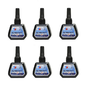 Lốc 6 chai mực lông dầu PMI-01 - Đen