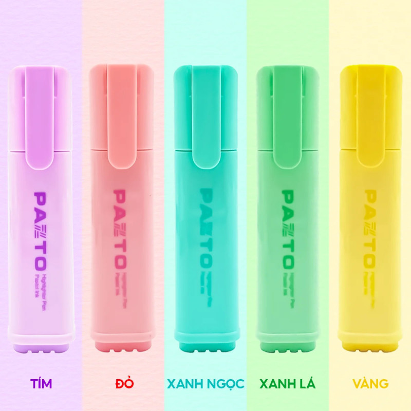 Bút dạ quang màu Pastel FO-HL009/VN 0