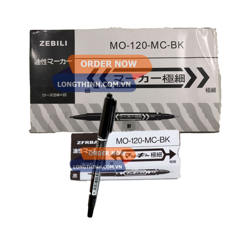 Lốc 10 hộp bút lông dầu Zebia 0