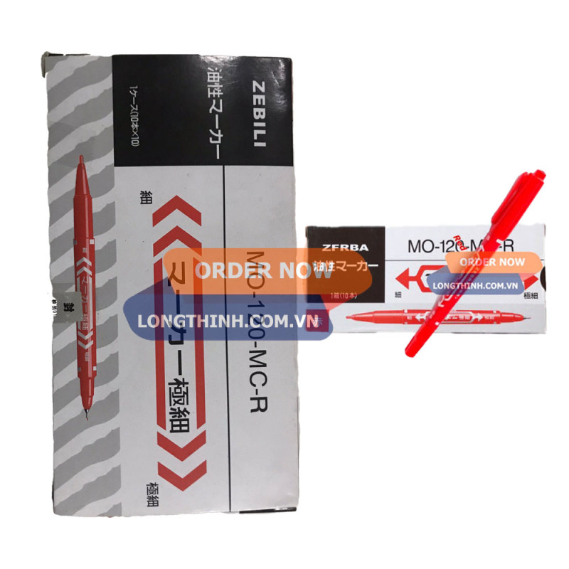 Lốc 10 hộp bút lông dầu Zebia 1